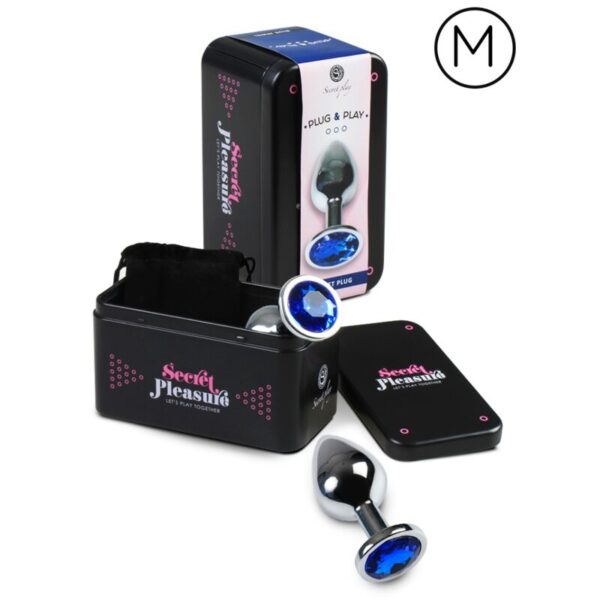 SECRETPLAY - ANAL PLUG AZUL M - Imagen 2