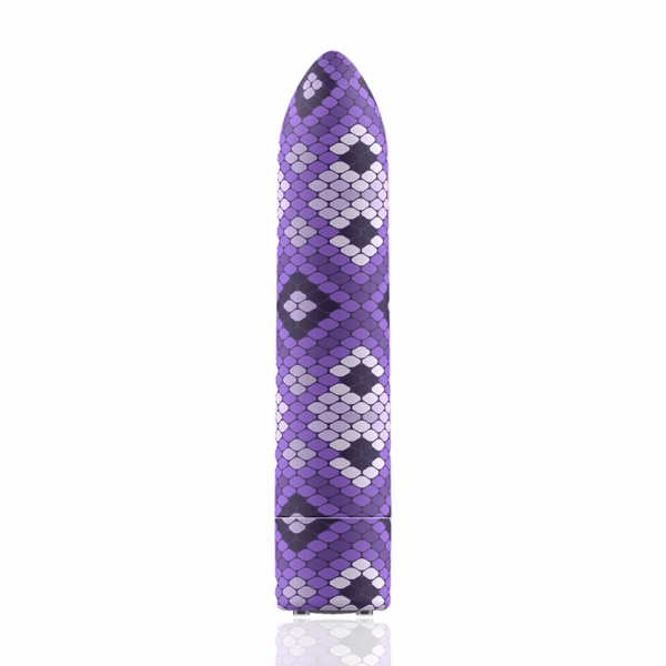 CUSTOM BULLETS - BALA RECARGABLE SNAKE LILA 10 INTENSIDADES - Imagen 2