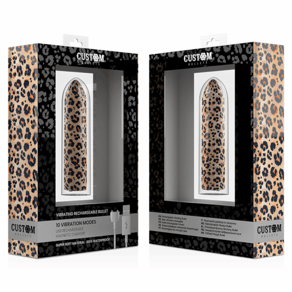 CUSTOM BULLETS - BALA RECARGABLE LEOPARD 10 INTENSIDADES - Imagen 4