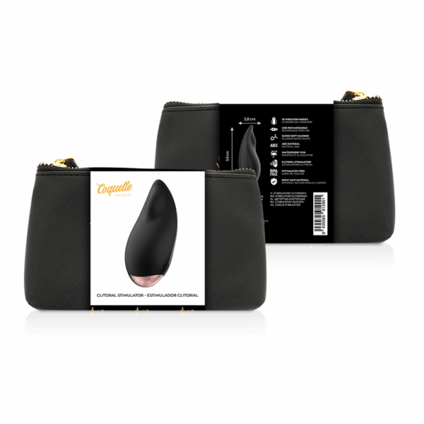 COQUETTE CHIC DESIRE - ESTIMULADOR CLÍTORIS NEGRO / GOLD GOTA - Imagen 2