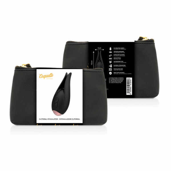 COQUETTE CHIC DESIRE - ESTIMULADOR CLÍTORIS NEGRO / GOLD FLOR - Imagen 2