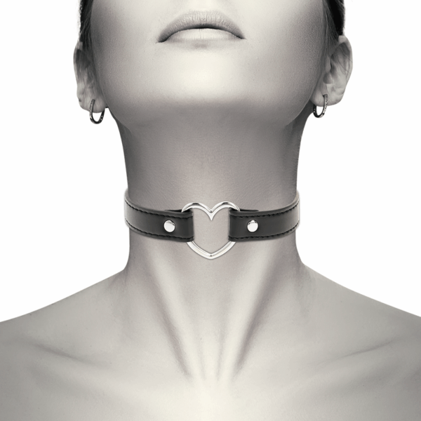 COQUETTE CHIC DESIRE - COLLAR CUERO VEGANO ACCESORIO WOMAN CORAZÓN - Imagen 2