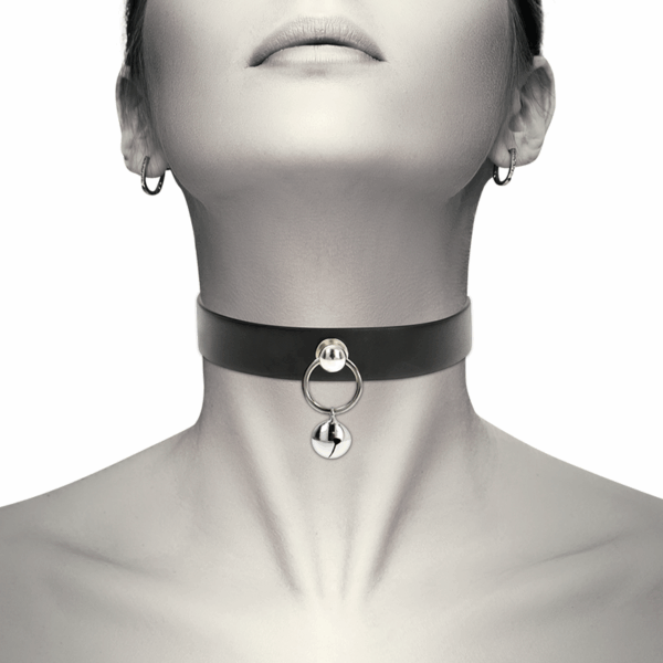 COQUETTE CHIC DESIRE - COLLAR CUERO VEGANO ACCESORIO WOMAN CASCABEL/ARO - Imagen 2