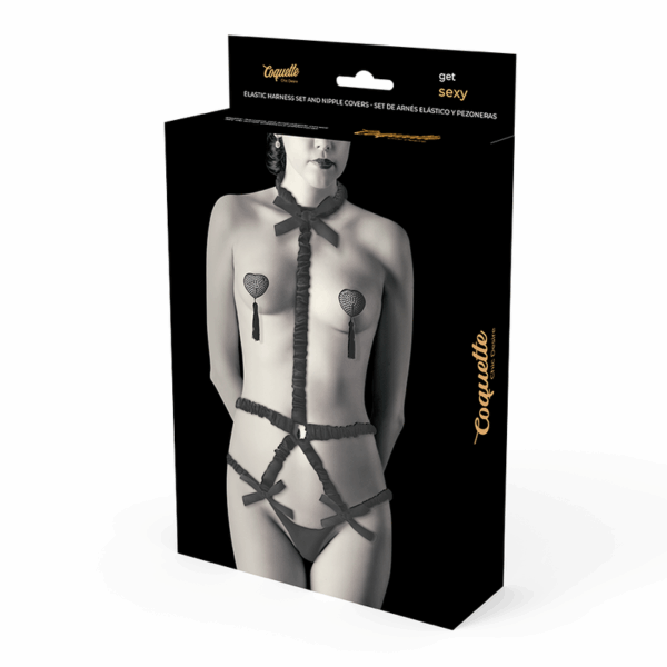 COQUETTE CHIC DESIRE - LINGERIE SET CON PEZONERAS DELUXE - Imagen 4