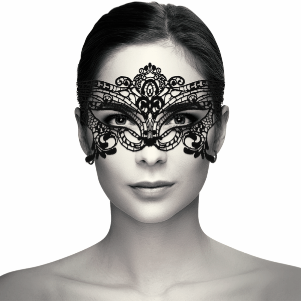 COQUETTE CHIC DESIRE - ANTIFAZ ENCAJE NEGRO ANCHO - Imagen 2