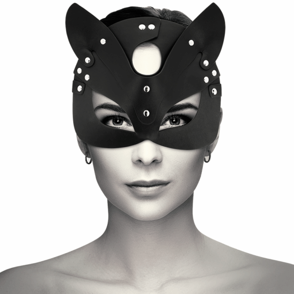 COQUETTE CHIC DESIRE - MASCARA CUERO VEGANO CON OREJAS DE GATO - Imagen 2