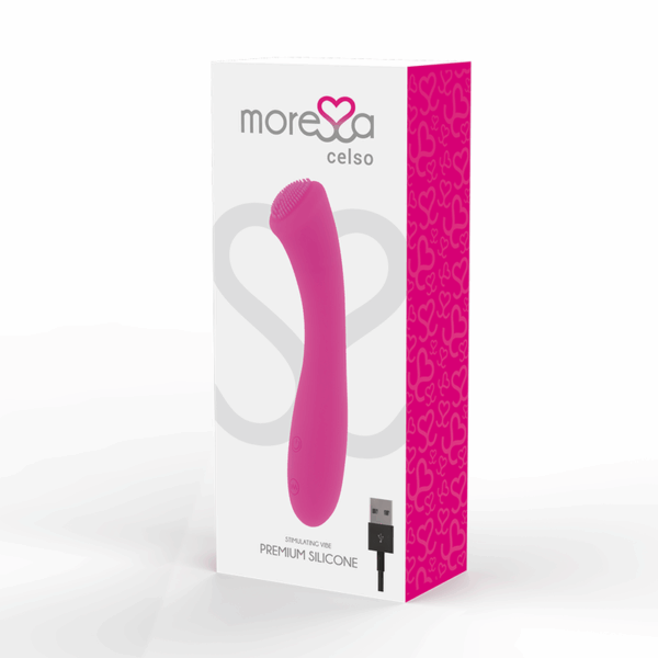 MORESSA - CELSO MASAJEADOR DUO PUNTO G Y SUERO PELVICO PREMIUM SILICONE RECARGABLE - Imagen 3