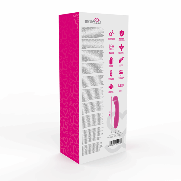 MORESSA - CELSO MASAJEADOR DUO PUNTO G Y SUERO PELVICO PREMIUM SILICONE RECARGABLE - Imagen 4