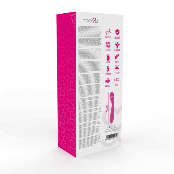 MORESSA - DRUSO MASAJEADOR DUO PUNTO G Y SUERO PELVICO PREMIUM SILICONE RECARGABLE - Imagen 4