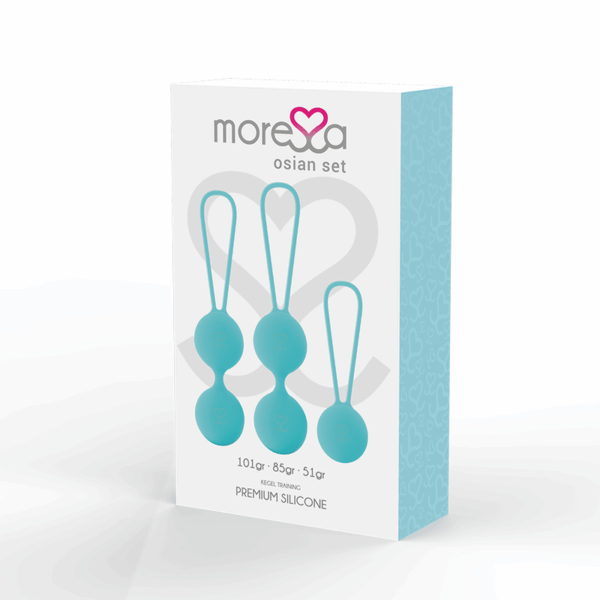 MORESSA - OSIAN SET Osian One; 51 Gr / Osian Two; 101 Gr / Osian Three 85 gr PREMIUM SILICONA TURQUESA - Imagen 3