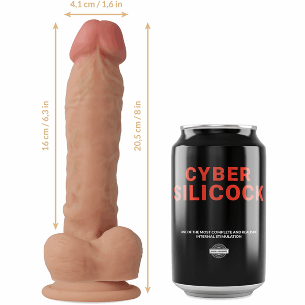 CYBER SILICOCK - ARNÉS SILICONA LÍQUIDA MAGNUS 20.5 CM -O- 4.1 CM - Imagen 5