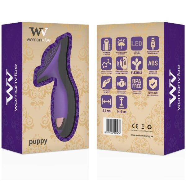 WOMANVIBE - PUPPY ESTIMULADOR RECARGABLE SILICONA - Imagen 2