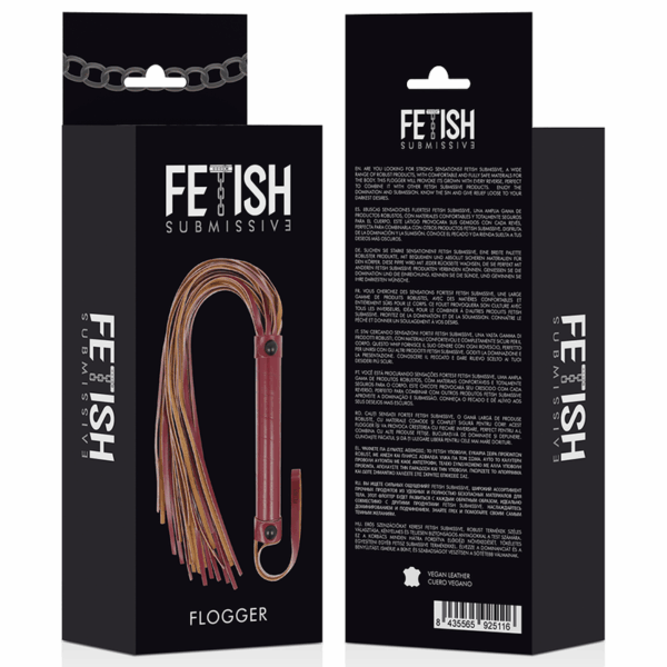 FETISH SUBMISSIVE DARK ROOM - LÁTIGO CUERO VEGANO - Imagen 5