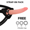 ROCKARMY - ARNÉS + DUAL DENSITY CRUSADER DILDO REALISTA 21.5 CM -O- 4.46 CM