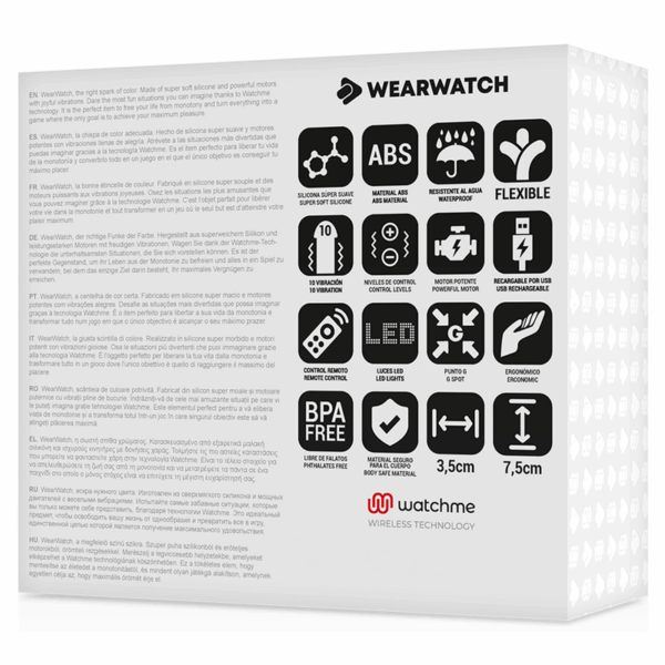 WEARWATCH - HUEVO CONTROL REMOTO TECHNOLOGY WATCHME FUCSIA / AZABACHE - Imagen 5