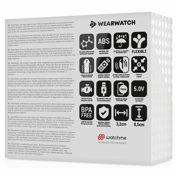 WEARWATCH - VIBRADOR DUAL TECHNOLOGY WATCHME AÑIL /AGUA MARINA - Imagen 5