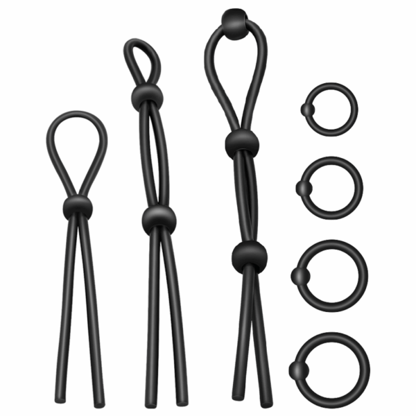ADDICTED TOYS - KIT DE 7 ANILLAS SILICONA FLEXIBLE - Imagen 2